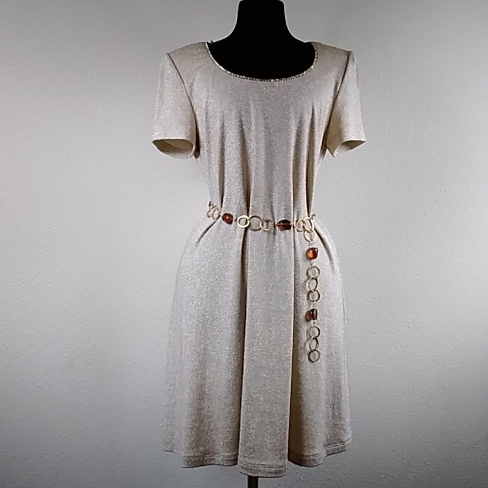 VTG EVER  BEAUTY MADE IN U.S.A WOMENS DRESS SIZE 10 BELT NOT INCLUDED